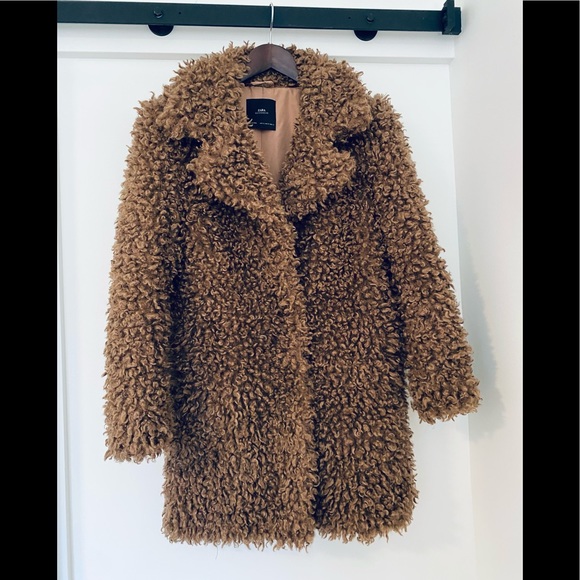 🖤SALE🖤 Zara - Brown Teddy Coat - Size XS - Picture 6 of 8